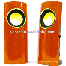 Hottest sale 2.0 plastic speaker YM-M60 with 35mm headphone / Microphone